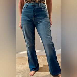 7 For All Mankind Women's Straight Leg Jeans in Blue